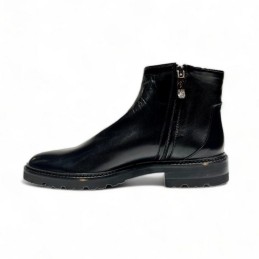 w203955 - bota de cuero negro