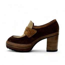 high heel moccasin for woman