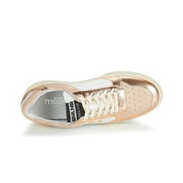 metallic leather sneaker