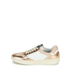 metallic leather sneaker