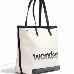 wb-472207 - bicolor cotton convertible bag