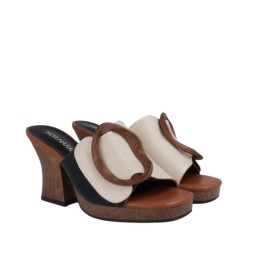 mule femme talon moyen