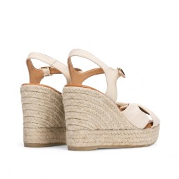 espadrille à talon compensé