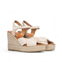 espadrille à talon compensé