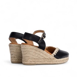 espadrille à talon compensé