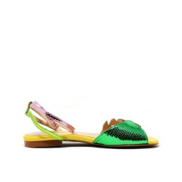 sandals flats bi color