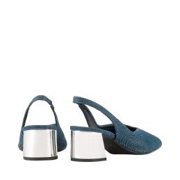 escarpins jeans slingback