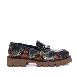 mocassin python pour femme