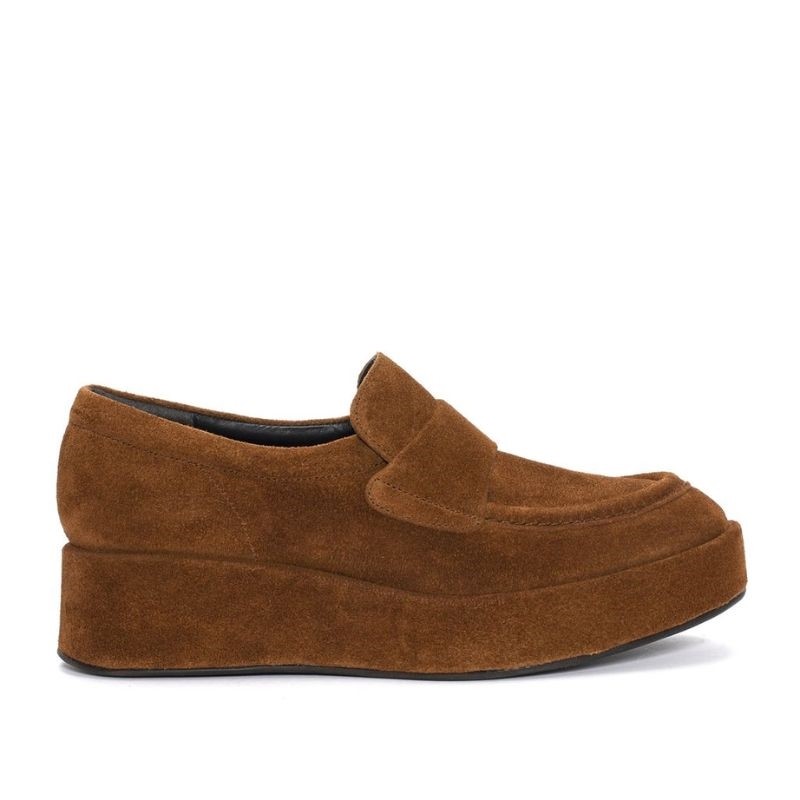 moccasin en nubuck pour femme