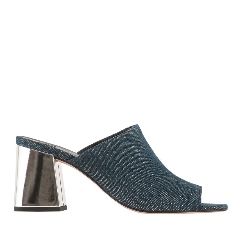 mule heel jeans