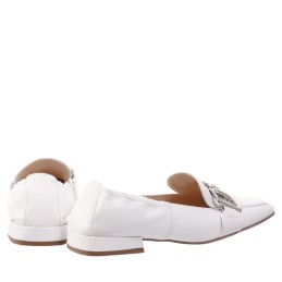 mocassin pour femme blanc