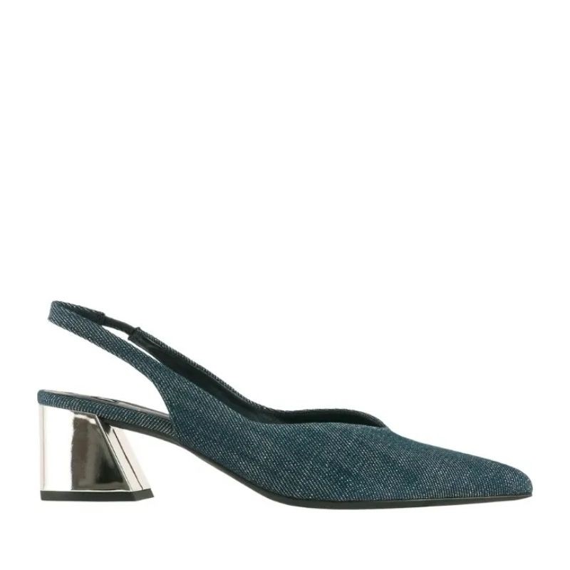 escarpins jeans slingback