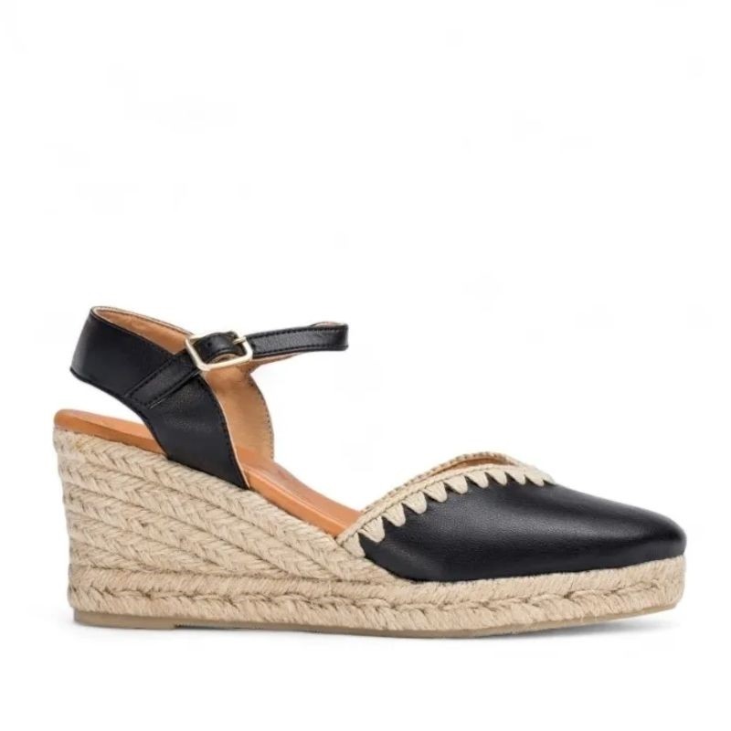 espadrille à talon compensé