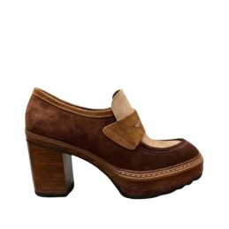 10077 - high heel moccasin for women