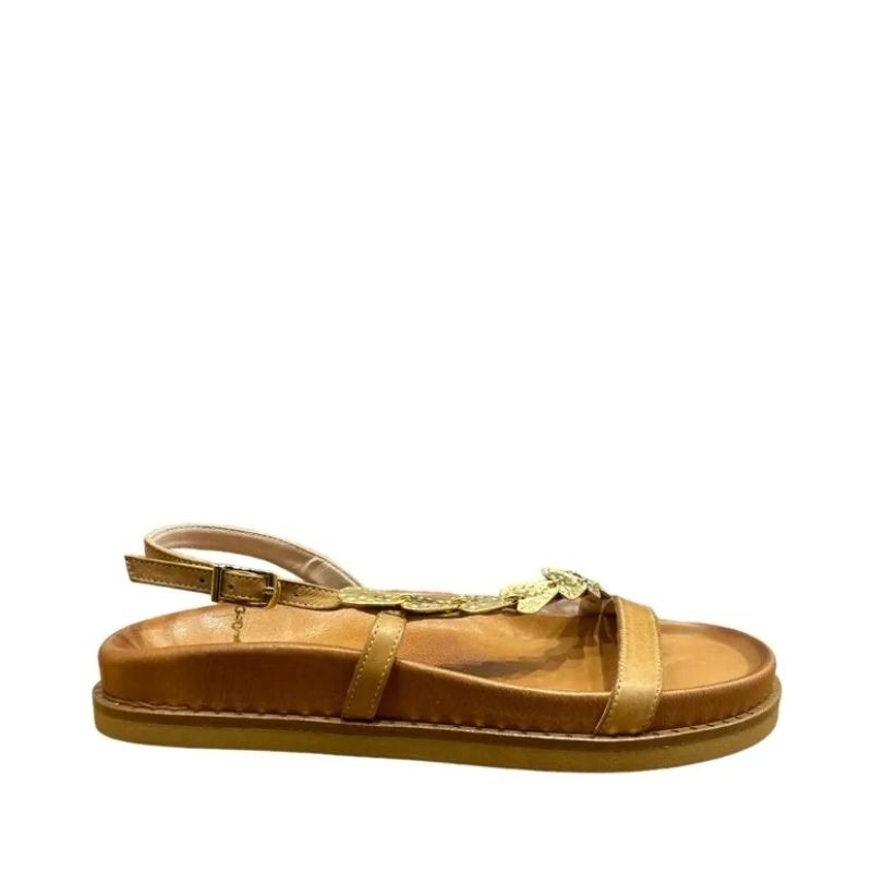 brown leather sandal for women