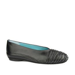 glenn - flat ballerina round toe draped