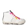 basket montante lacet fluo