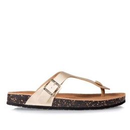 94249 - women's gold sandal flippers