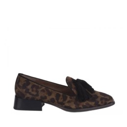 c6801 - leopard mocassin