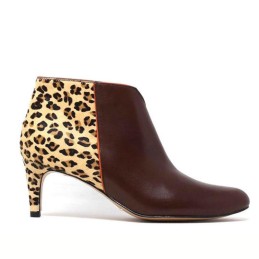 fringe leo - leopard heeled bottine