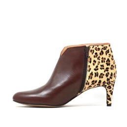 fringe leo - leopard heeled bottine