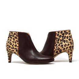 fringe leo - leopard heeled bottine