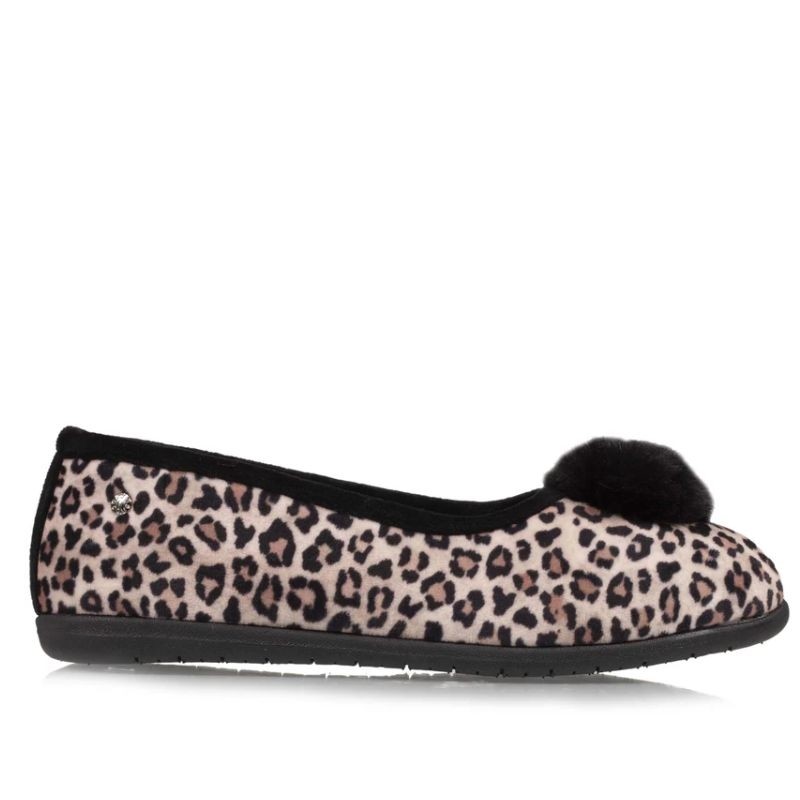 97350 - chaussons ballerines pompom panthère