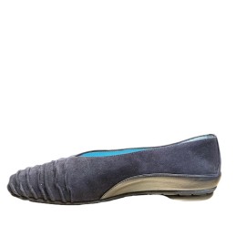 glenn - flat ballerina round toe draped