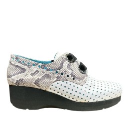 dahila 1791l - perforated derby and lace ribbon