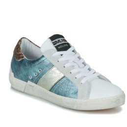 nkc166/149 - metalized blue leather sneaker