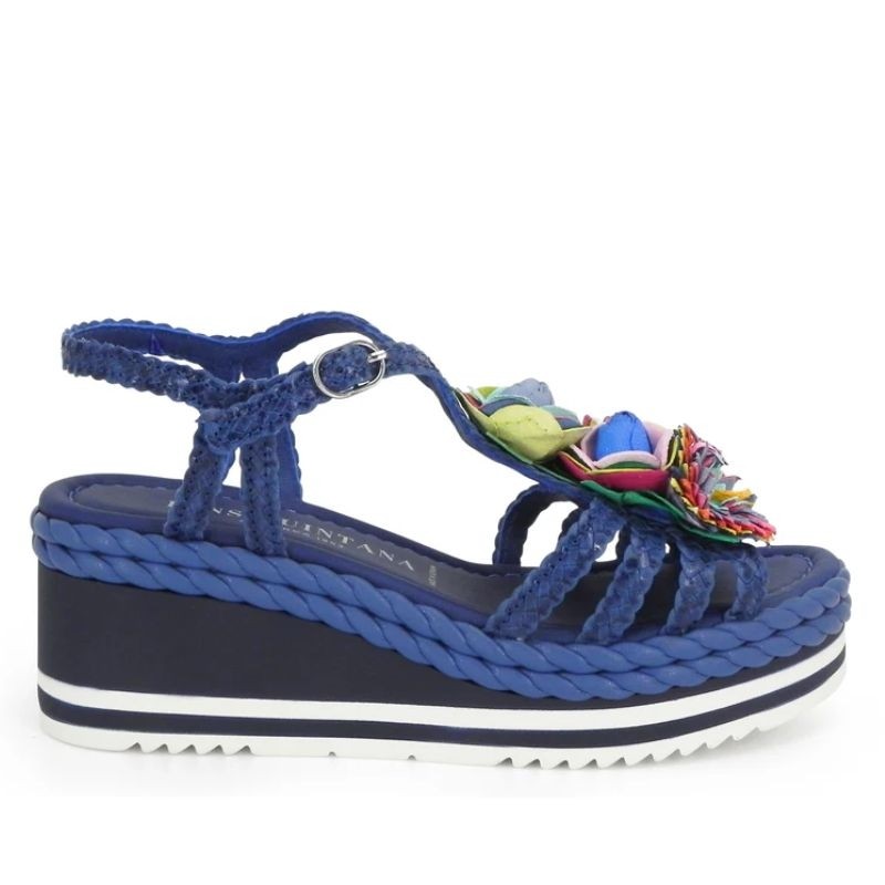 9822 - braided compensated sandals