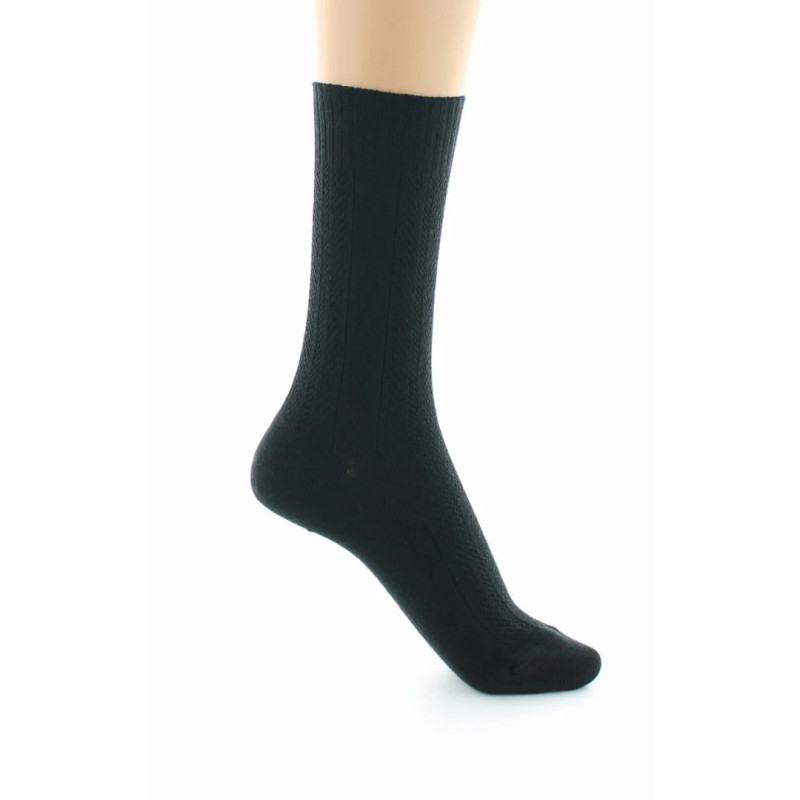 457 - chaussettes femme confort à maille fantaisie