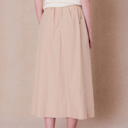 jupe uni coton craquant