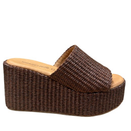 4284 - mule compensée pour femme