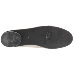 glenn - ballerine plate bout rond drapée