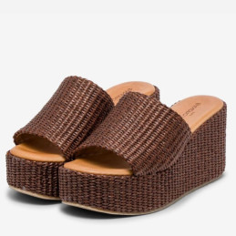 4284 - mule compensée pour femme